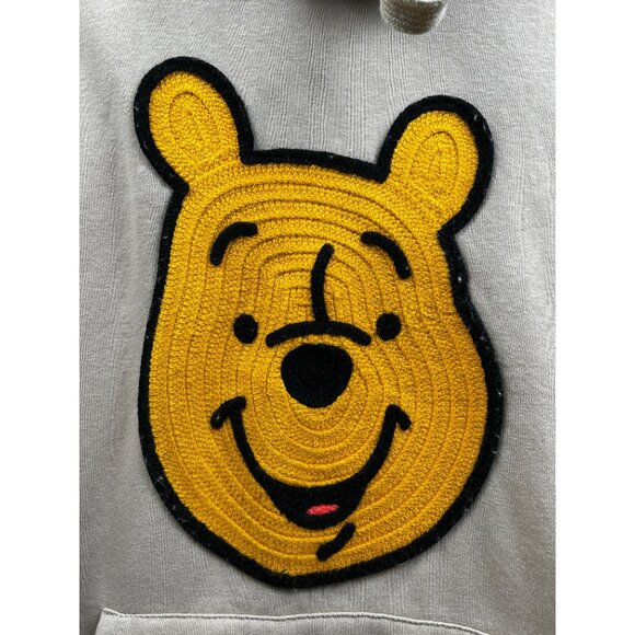 Disney Winnie the Pooh Hoodie Unisex XXL Sand Embroidered Graphic Pullover Y2K - Picture 3 of 9